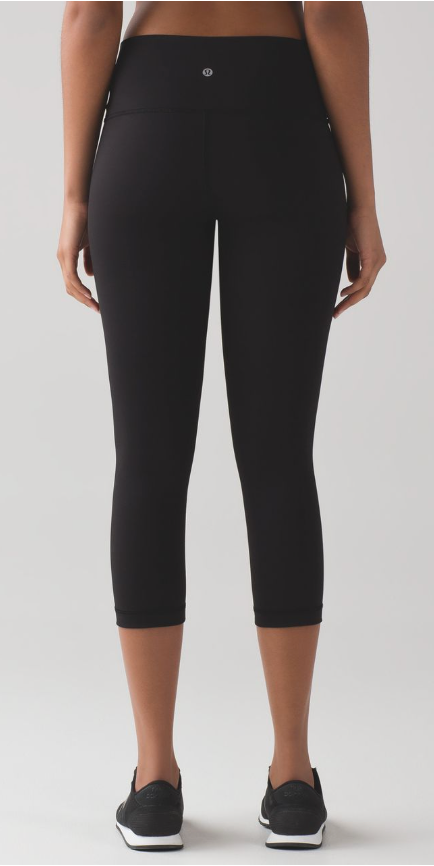 Lululemon Wunder Under Crop 21" Inseam Black Sz 6 Brand New