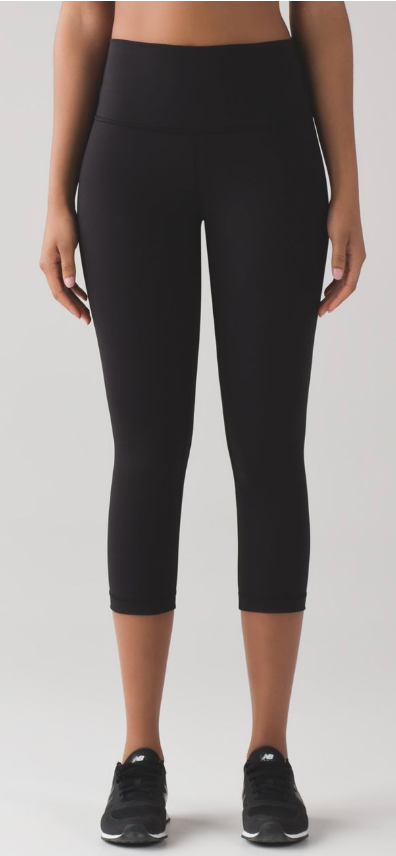 Lululemon Wunder Under Crop 21" Inseam Black Sz 6 Brand New
