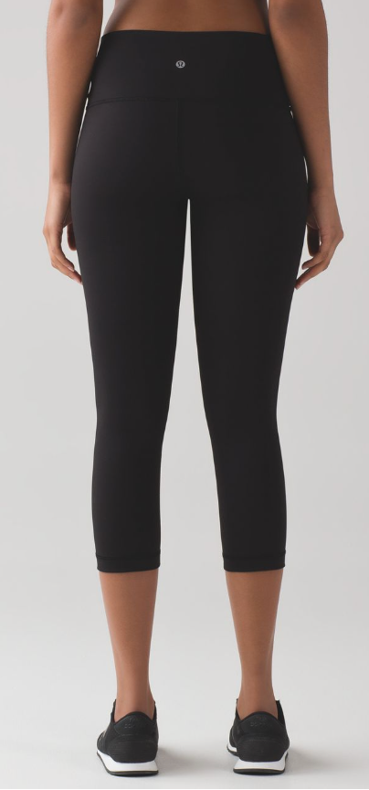 Lululemon Wunder Under Crop 21" Inseam Black Sz 6 Brand New
