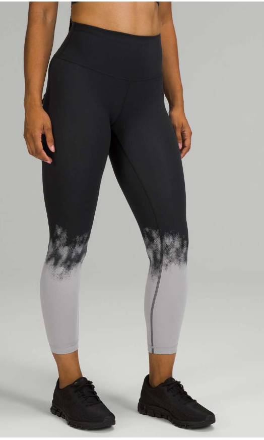 Lululemon Wunder Train High-Rise Tight 25" Inseam Ascending Light Engineer Silverscreen Black WT Sz 6 Brand New