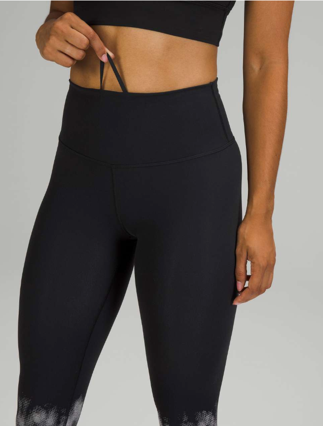 Lululemon Wunder Train High-Rise Tight 25" Inseam Ascending Light Engineer Silverscreen Black WT Sz 6 Brand New