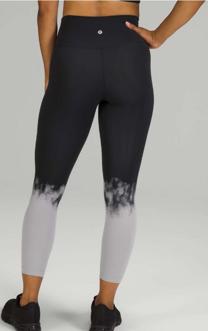 Lululemon Wunder Train High-Rise Tight 25" Inseam Ascending Light Engineer Silverscreen Black WT Sz 6 Brand New