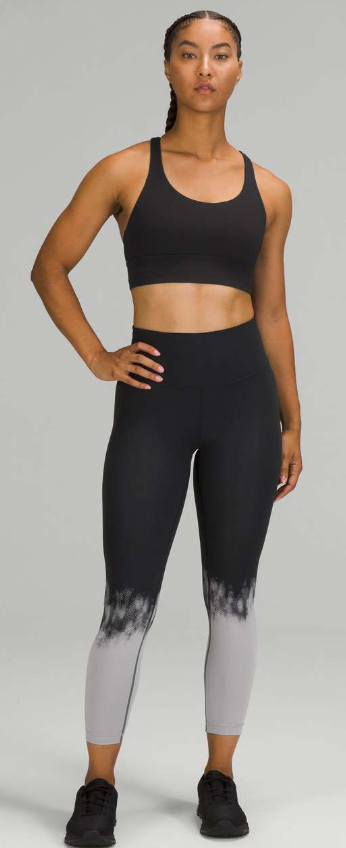 Lululemon Wunder Train High-Rise Tight 25" Inseam Ascending Light Engineer Silverscreen Black WT Sz 6 Brand New