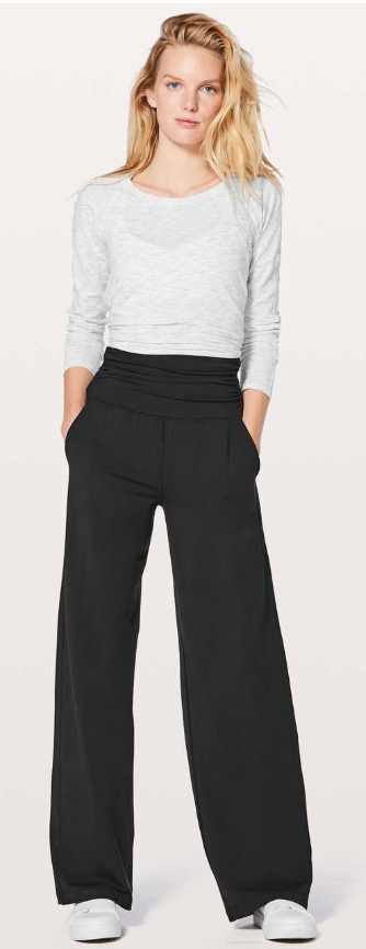 Lululemon Take It Easy Pant 31" Inseam Black Sz 8