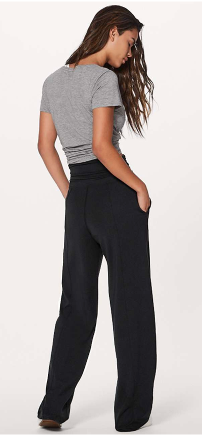 Lululemon Take It Easy Pant 31" Inseam Black Sz 8