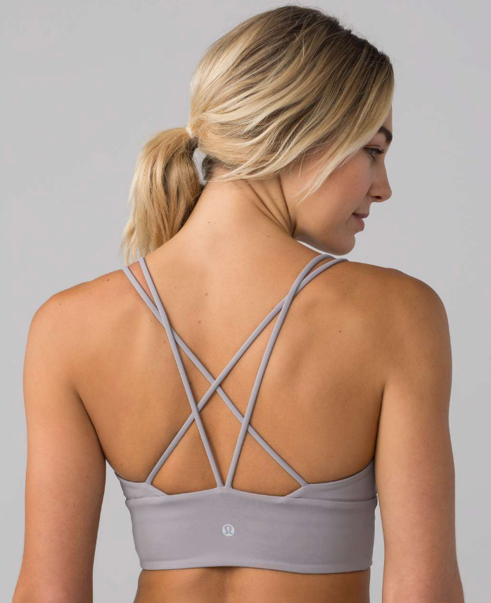 Lululemon Pushing Limits Bra Dark Chrome Sz 6 Brand New