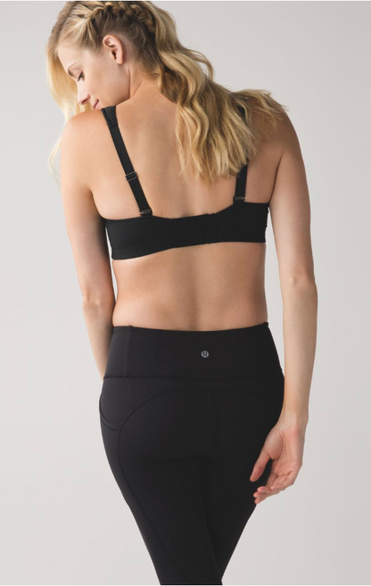 Lululemon Ta Ta Tamer II Black Sz 36C