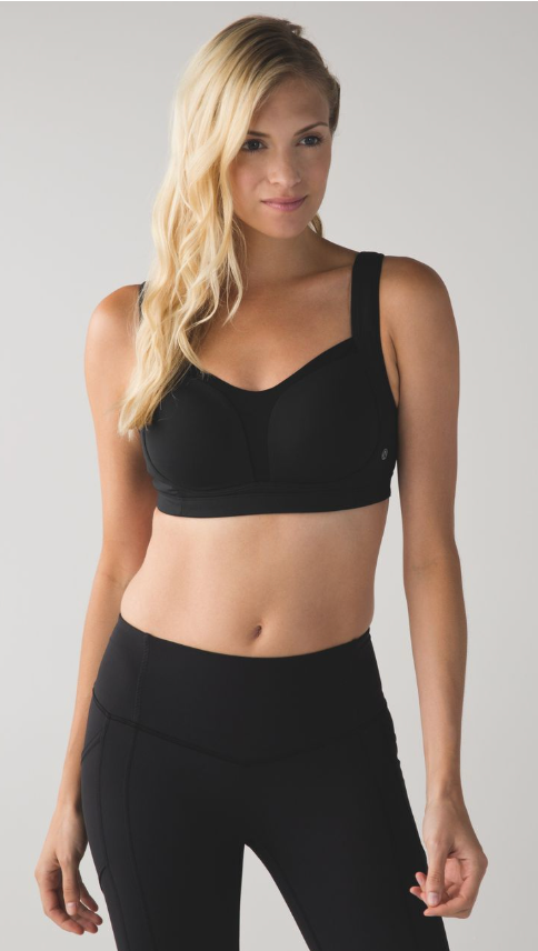 Lululemon Ta Ta Tamer II Black Sz 36C