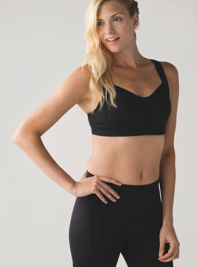 Lululemon Ta Ta Tamer II Black Sz 36C