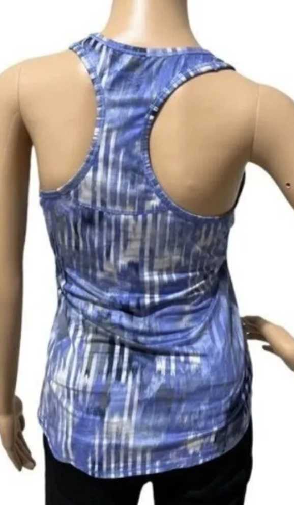 Razorback Athleta Blue Wailea Chi Tank‎ Top Sz Medium