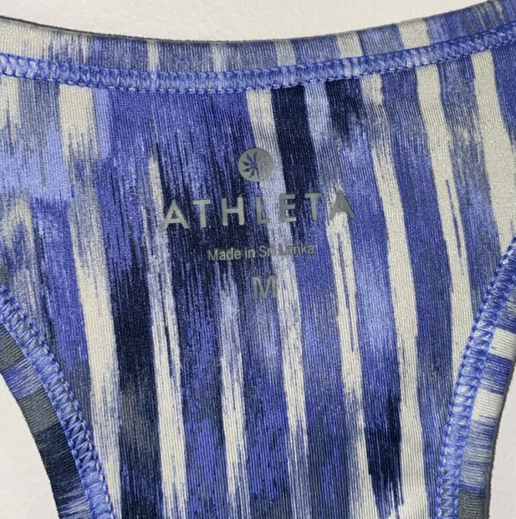 Razorback Athleta Blue Wailea Chi Tank‎ Top Sz Medium
