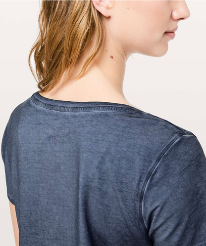 Lululemon Love Tee Fade Washed Moon Blue Sz 6