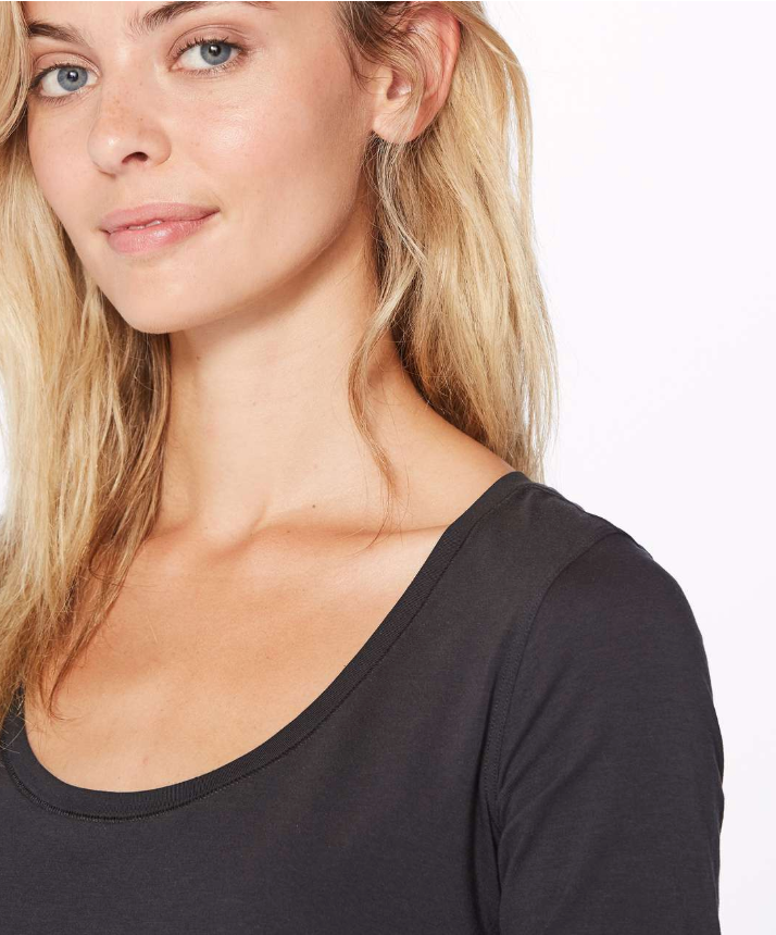 Lululemon Another Round Long Sleeve Black Sz 6