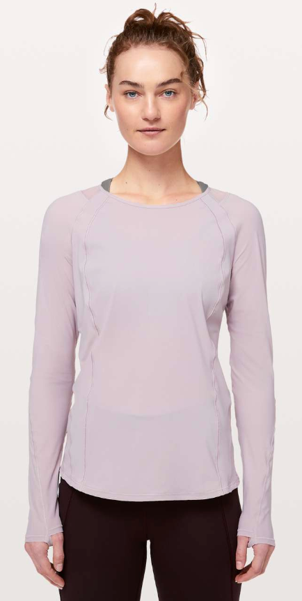 Lululemon Sculpt Long Sleeve Powdered Mauve Sz 6 Brand New