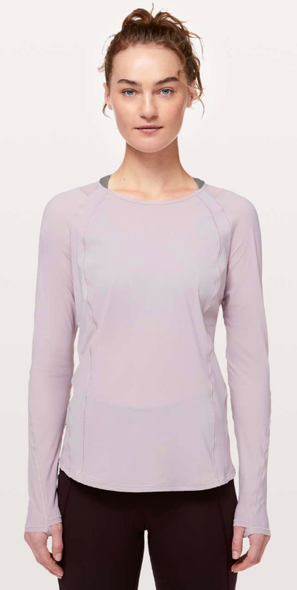 Lululemon Sculpt Long Sleeve Powdered Mauve Sz 6 Brand New