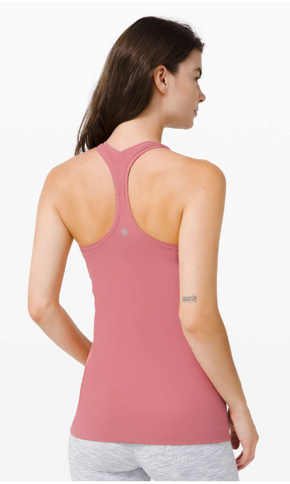 Lululemon Cool Racerback II Brier Rose Sz 8