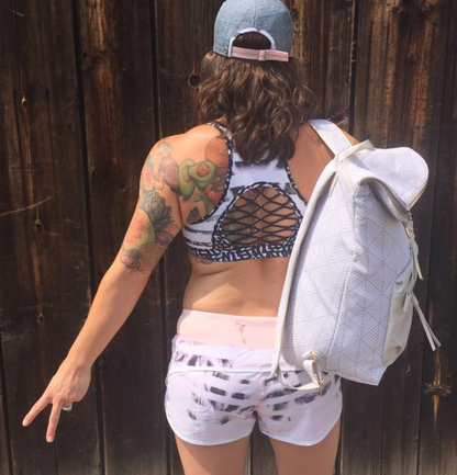 Lululemon Run: Speed Short *4-way Stretch Sunset Stripe Blush Quartz Multi/Blush Quartz/White Sz 8 Brand New
