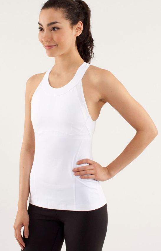 Lululemon Make It Count Tank White Sz 6 Brand New