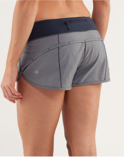 Lululemon Run Speed Up Short  2.5" Inseam Inkwell Sz 6