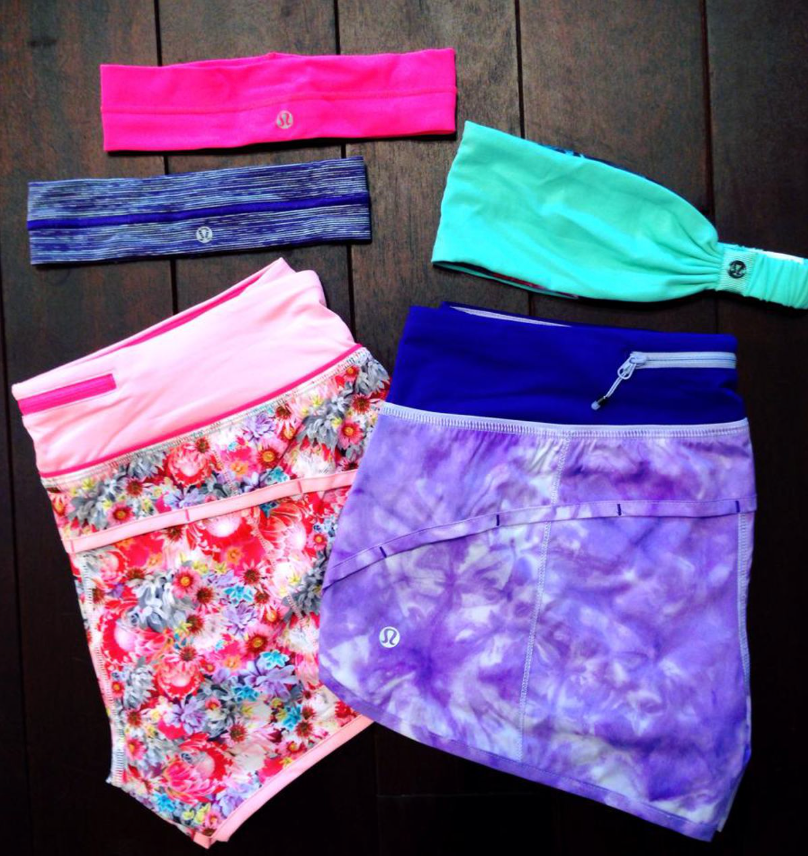 Lululemon Run Speed Up Short Spray Dye Cool Breeze Bruised Berry/Bruised Berry Sz 8
