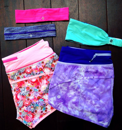 Lululemon Run Speed Up Short Spray Dye Cool Breeze Bruised Berry/Bruised Berry Sz 8