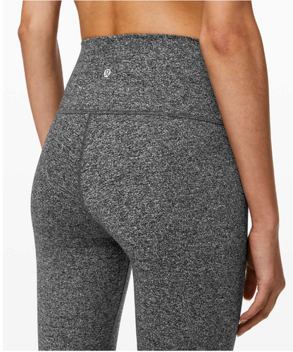 Lululemon Wunder Under High-Rise Tight 28" Inseam Heathered Black Sz 4