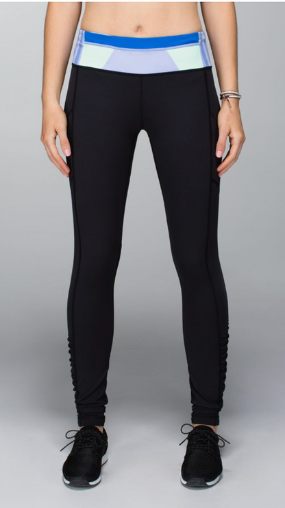 Lululemon Speed Tight Interlock Speed Tight Interlock Black/Quilt Winter 13-26 30" Inseam30" Inseam Sz 4