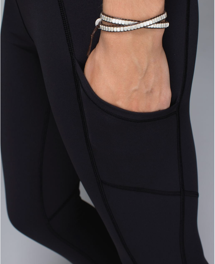 Lululemon Speed Tight Interlock Speed Tight Interlock Black/Quilt Winter 13-26 30" Inseam30" Inseam Sz 4
