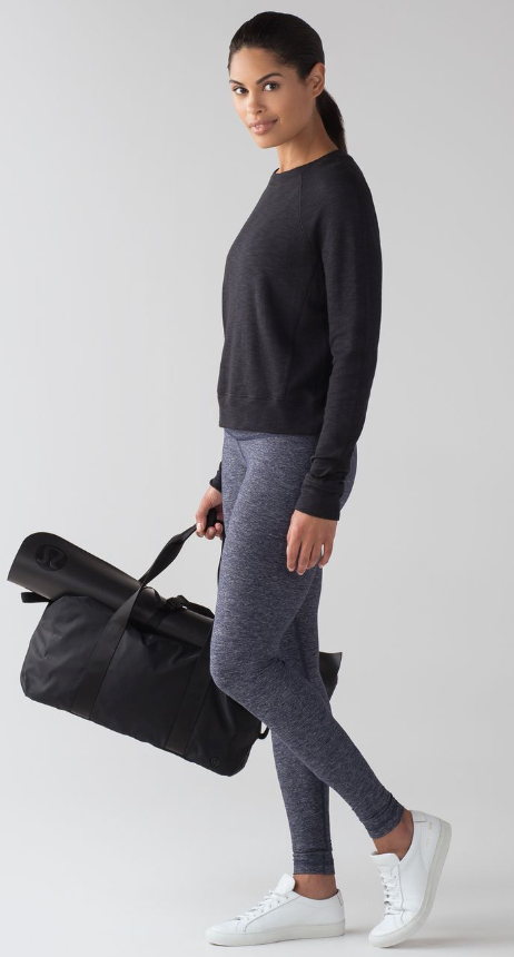Lululemon Wunder Under Pant Hi-Rise Heathered Deep Navy 31" Inseam Sz 4
