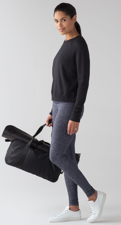Lululemon Wunder Under Pant Hi-Rise Heathered Deep Navy 31" Inseam Sz 4