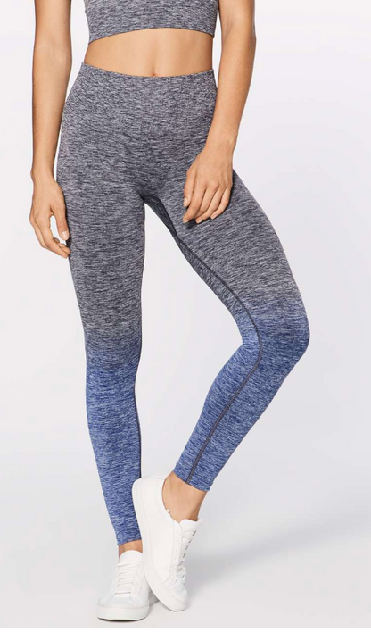 Lululemon Balance & Resist 7/8 Tight 25" Inseam Midnight Navy/White/Psychic Sz 4