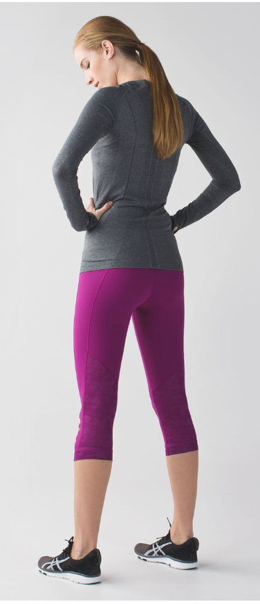 Lululemon Run For Days Crop 19" Inseam Regal Plum Sz 10