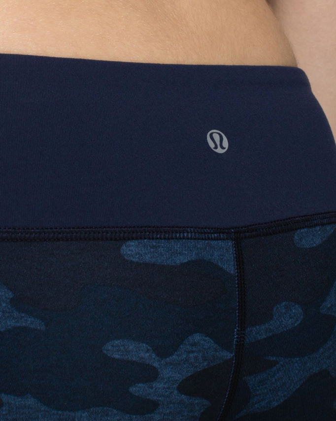 Lululemon Wunder Under Crop 20" Inseam Heathered Texture Lotus Camo Oil Slick Blue/Inkwell/Pebble Print Parfait Pink Alberta Lake Sz 10