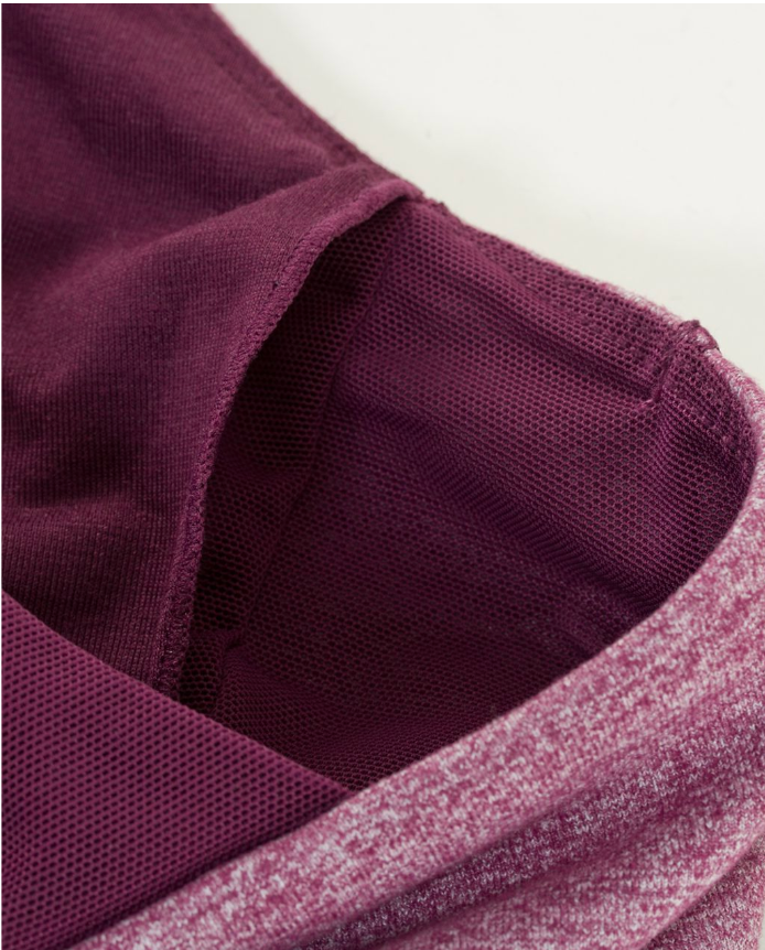 Lululemon Scoop Neck Tank Heathered Plum/Plum Sz 8 Brand New