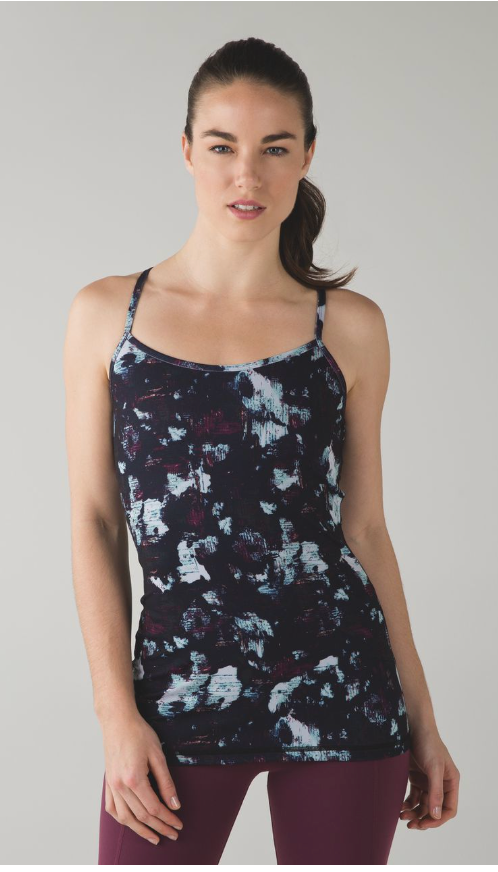 Lululemon Power Y Tank Static Blossom Multi Sz 8 Brand New