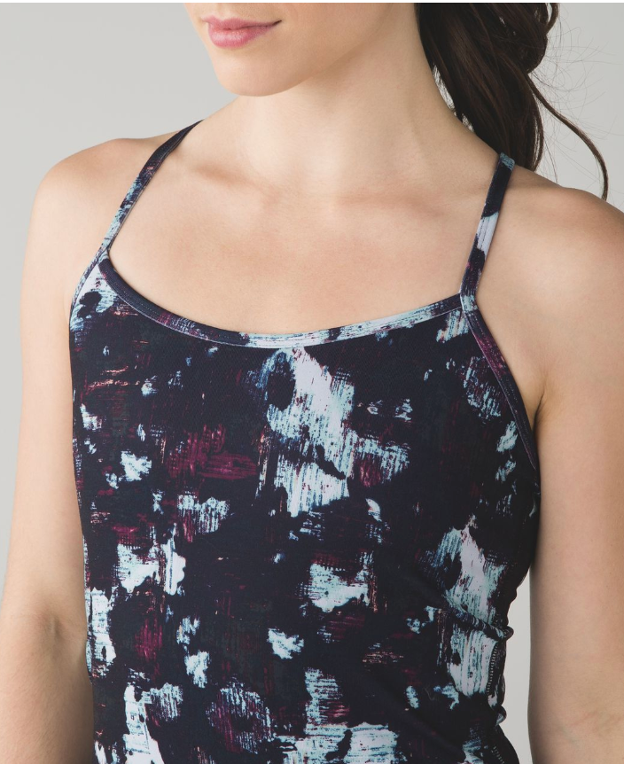 Lululemon Power Y Tank Static Blossom Multi Sz 8 Brand New