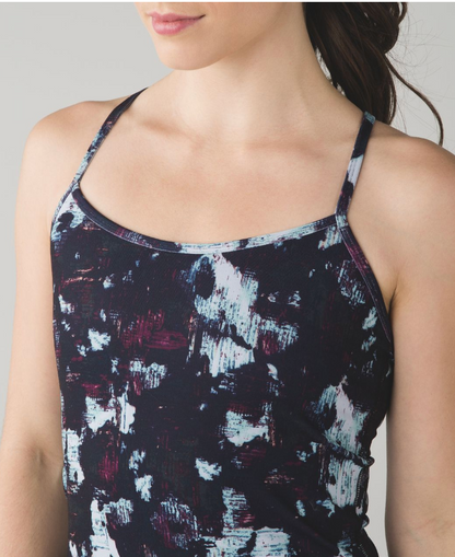 Lululemon Power Y Tank Static Blossom Multi Sz 8 Brand New