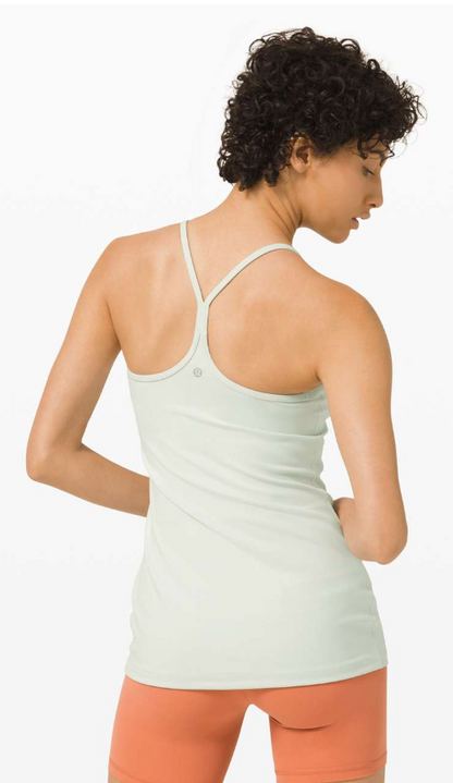 Lululemon Power Y Tank Island Mist Sz 8