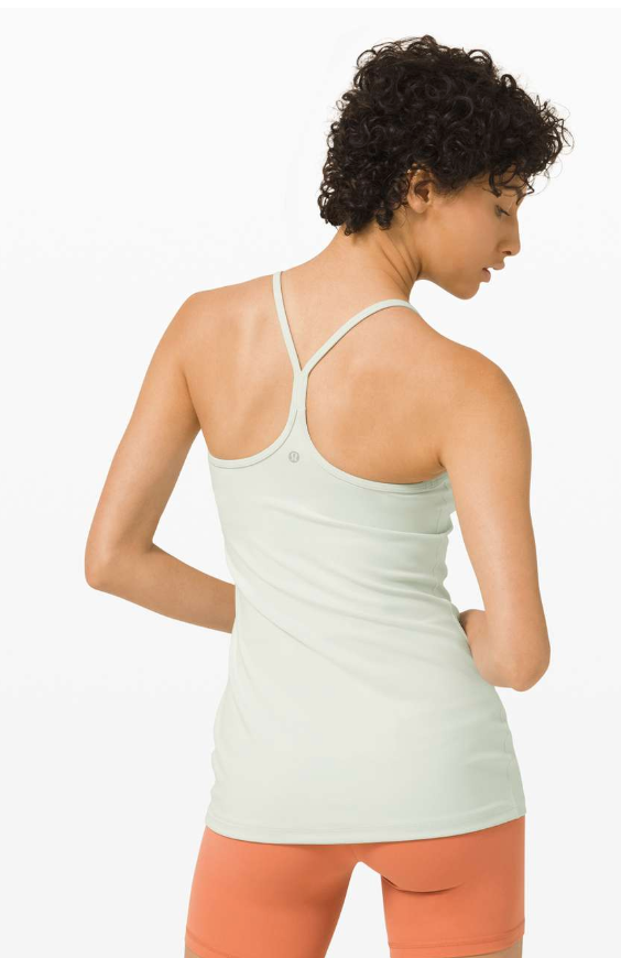 Lululemon Power Y Tank Island Mist Sz 8