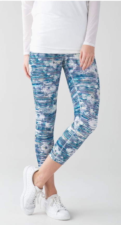 Lululemon Wunder Under Crop 21" Inseam Blurry Belle Multi Sz 8 Brand New