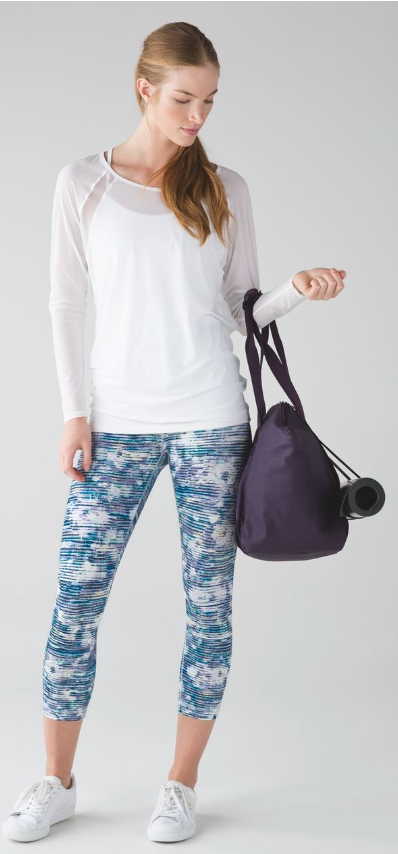 Lululemon Wunder Under Crop 21" Inseam Blurry Belle Multi Sz 8 Brand New