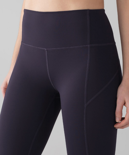 Lululemon Anew Crop 21" Inseam Black Grape Sz 8