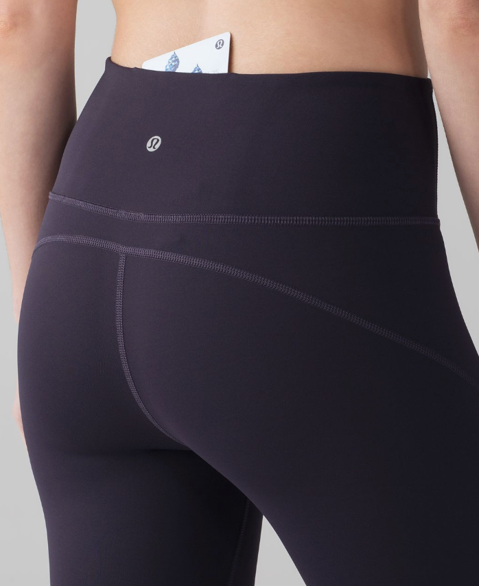 Lululemon Anew Crop 21" Inseam Black Grape Sz 8