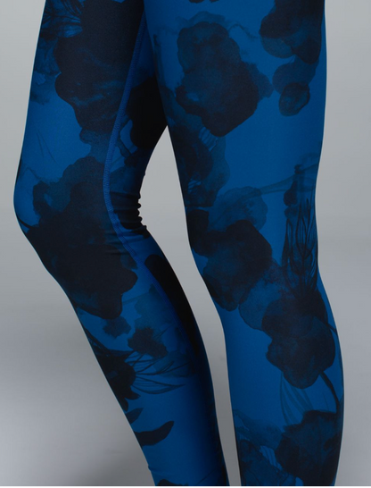 Lululemon Wunder Under Pant  31" Inseam Jumbo Inky Floral Black Inkwell Sz 8