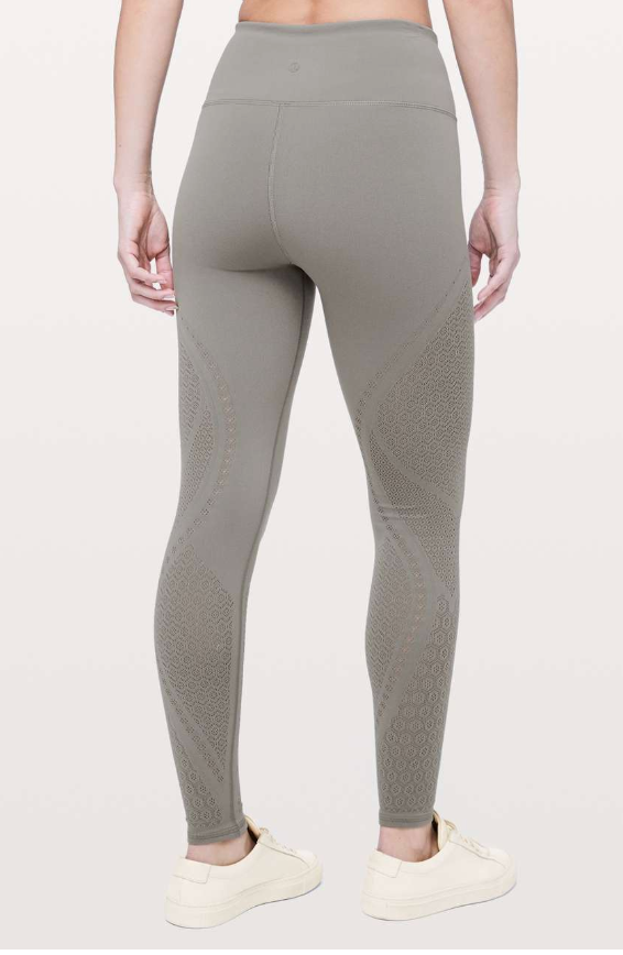 Lululemon Reveal Tight 28" Inseam Mindful Motion Carbon Dust Sz 8 Brand New