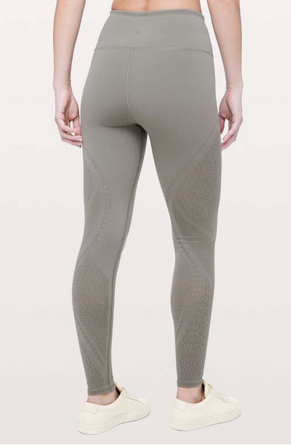 Lululemon Reveal Tight 28" Inseam Mindful Motion Carbon Dust Sz 8 Brand New