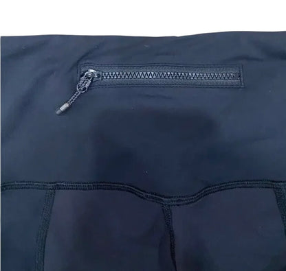 Lululemon Wunder Under Ruching 7/8 25" Inseam Black Sz 8