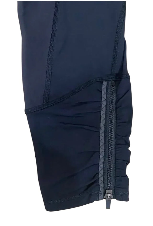 Lululemon Wunder Under Ruching 7/8 25" Inseam Black Sz 8