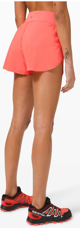 Lululemon Find Your Pace Short 3" Inseam Lined Sunset Sz 10