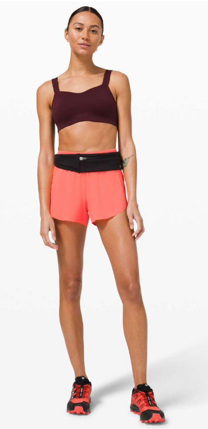 Lululemon Find Your Pace Short 3" Inseam Lined Sunset Sz 10